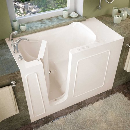 MEDITUB MediTub Walk-In 26 x 53 Left Drain Biscuit Soaking Walk-In Bathtub 2653LBS